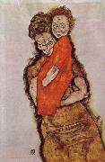 Egon Schiele Mother and Child oil painting on canvas
